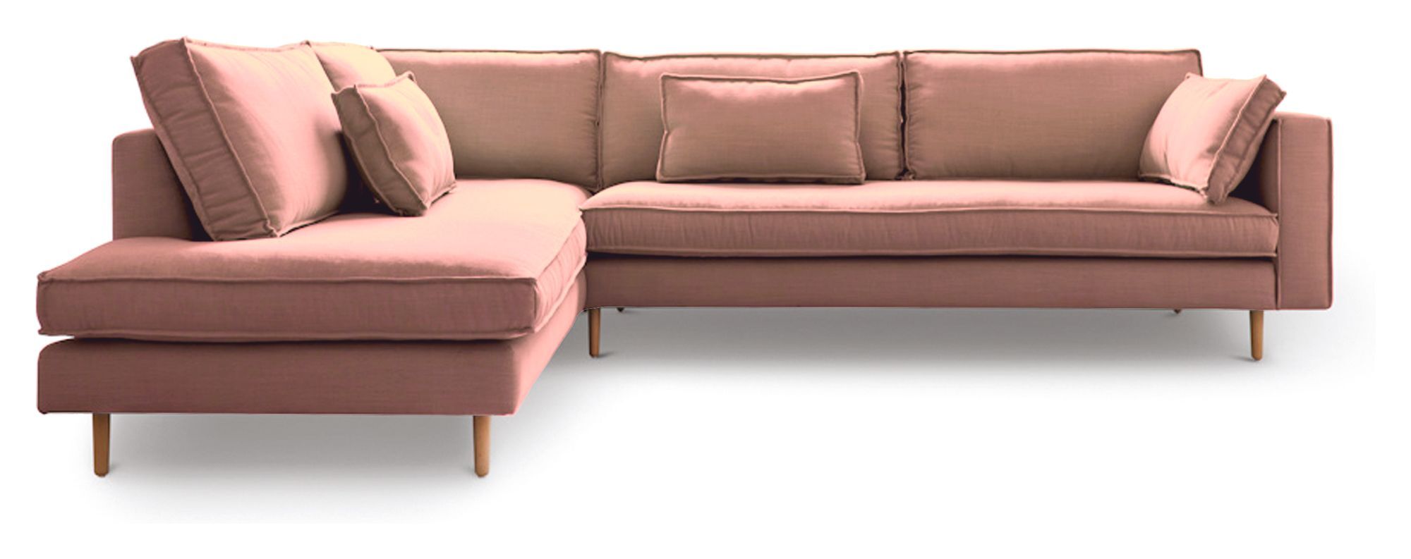 Juvila Hampton 2,5-pers. sofa open end venstre, rosa   Unoliving