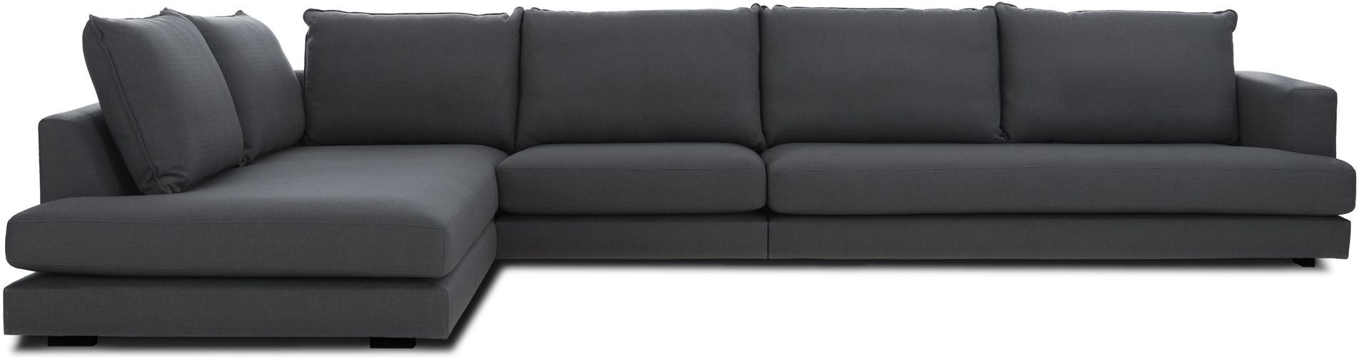 Juvila Paris sofa m. sjeselong XL open venstre, Antrasitt   Unoliving