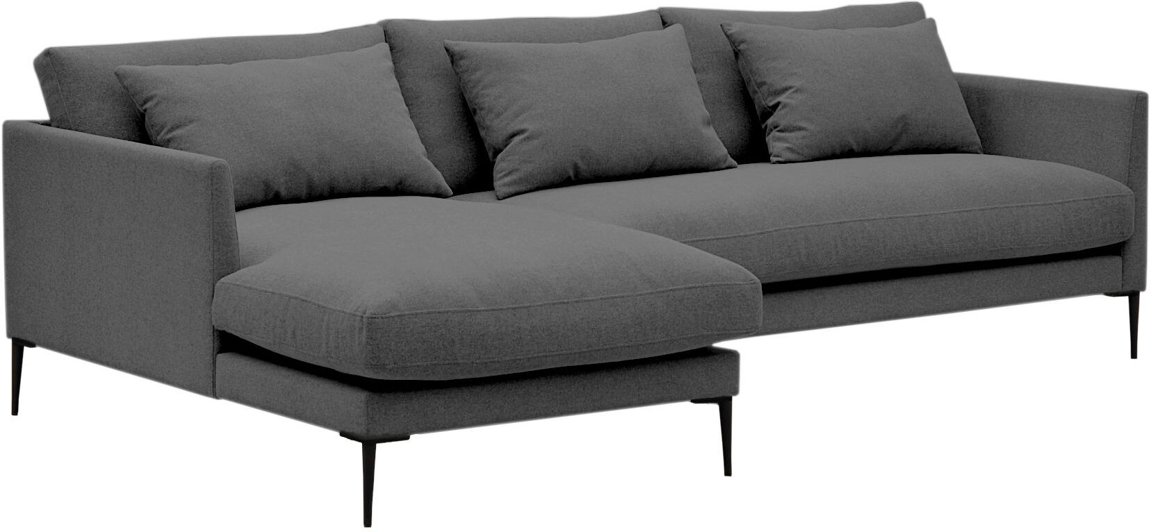 Juvila Stockholm 2,5-pers Sofa m/chaiselong venstre, Antracit   Unoliving