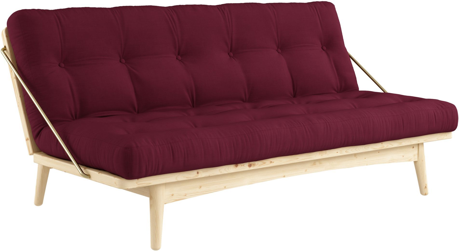 Karup Design Folk Sovesofa, Furutre/Bordeaux, FSC®   Unoliving