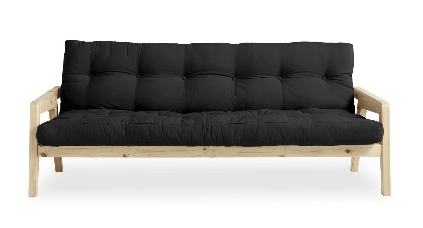 Karup Design GRAB Sovesofa 130x200 - Natur/Mørk grå   Unoliving