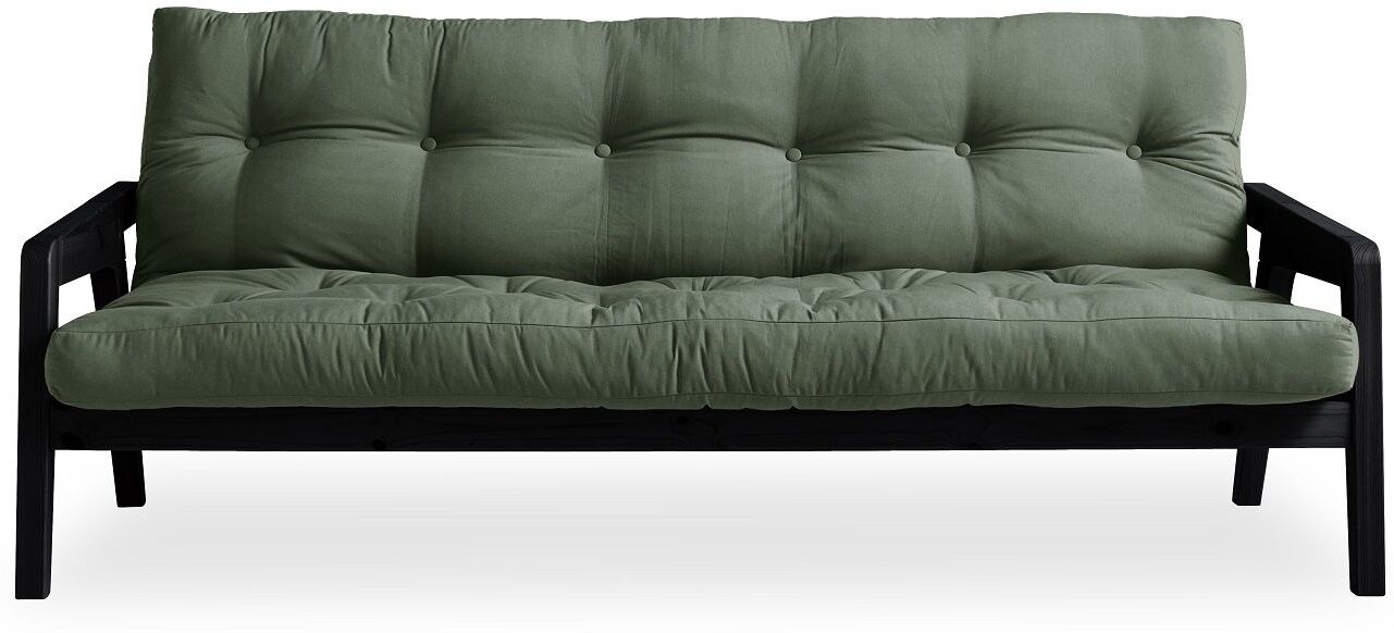 Karup Design GRAB Sovesofa 130x200 - Sort/Oliven   Unoliving