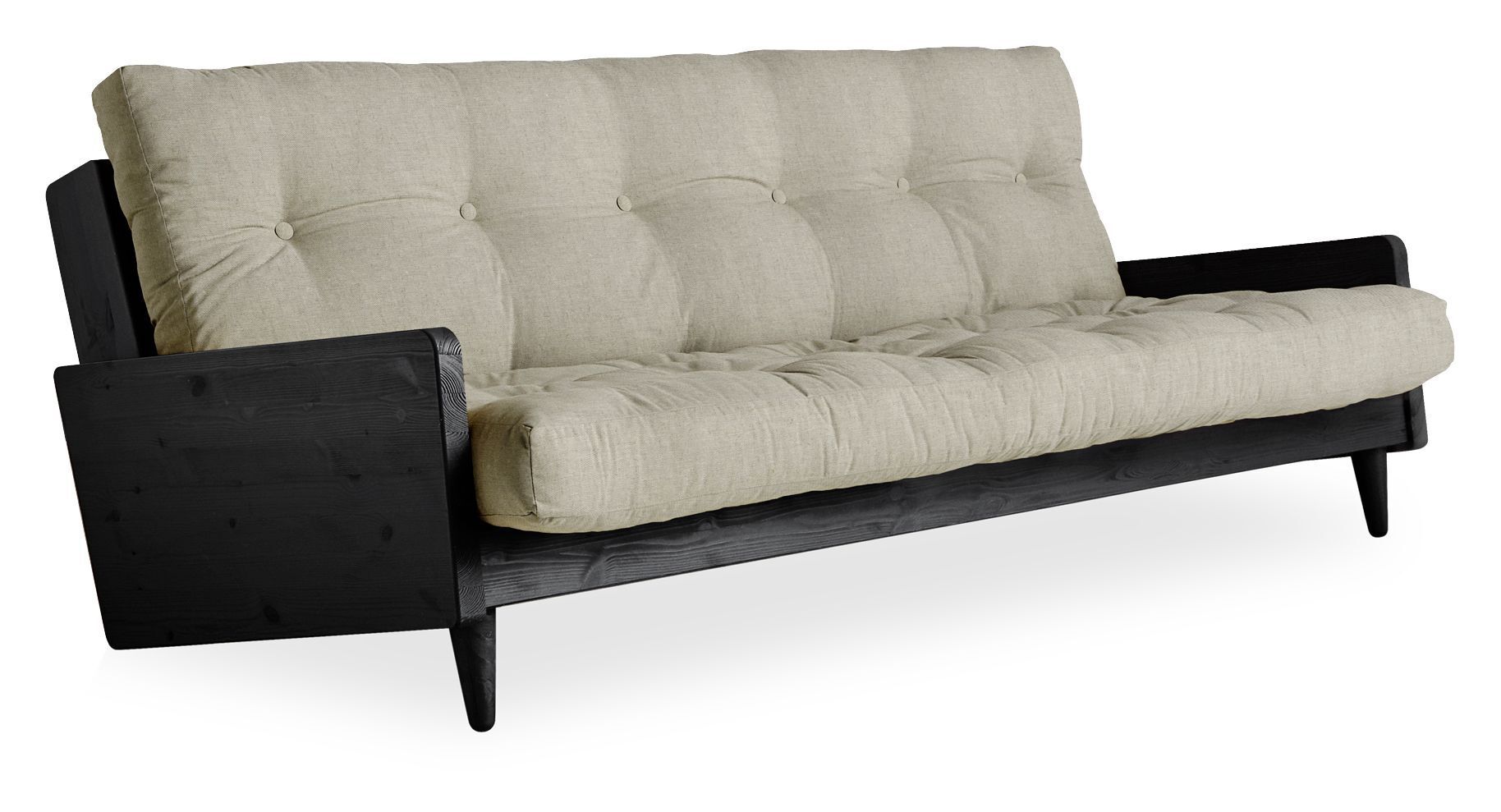 Karup Design Indie Sovesofa, linen/Sort   Unoliving