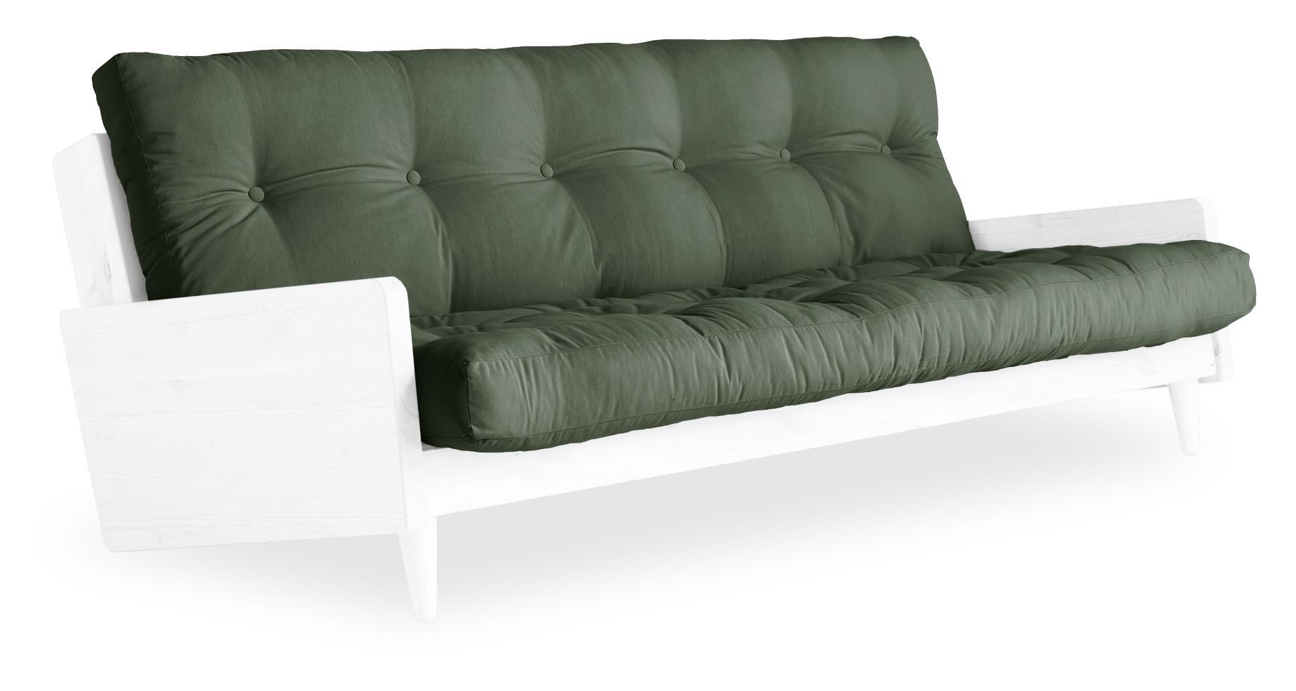 Karup Design Indie Sovesofa, OlivenGrønn/Hvit   Unoliving