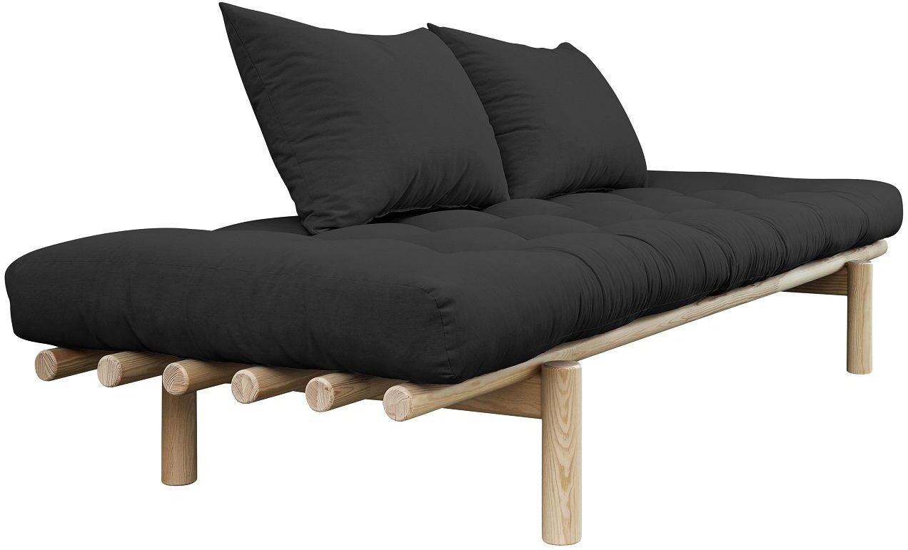 Karup Design Karup - Pace Daybed med ryggputer - 75x200 - Svart - Natur stell   Unoliving