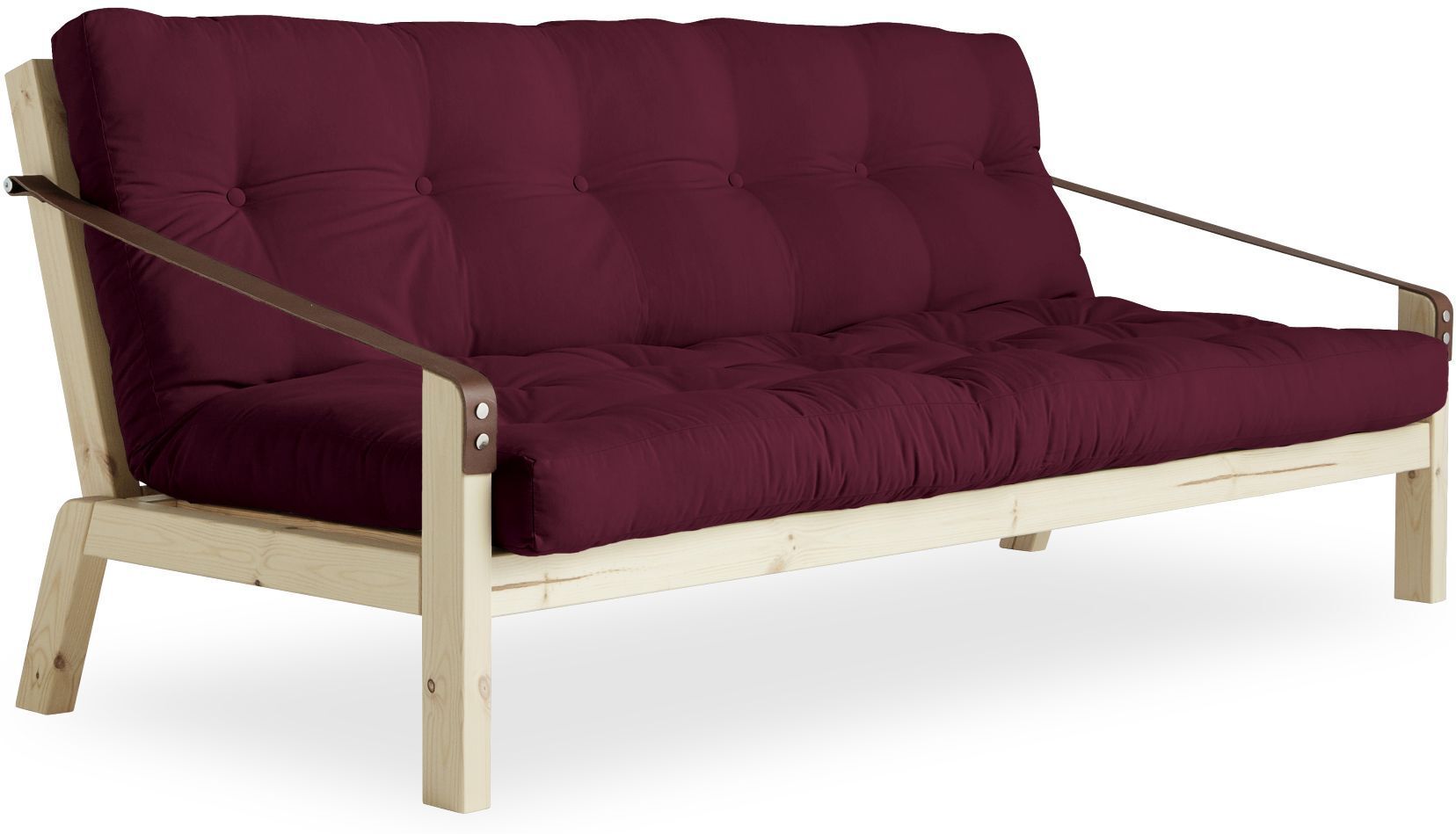 Karup Design Poetry Sovesofa, Bordeaux/Natur   Unoliving