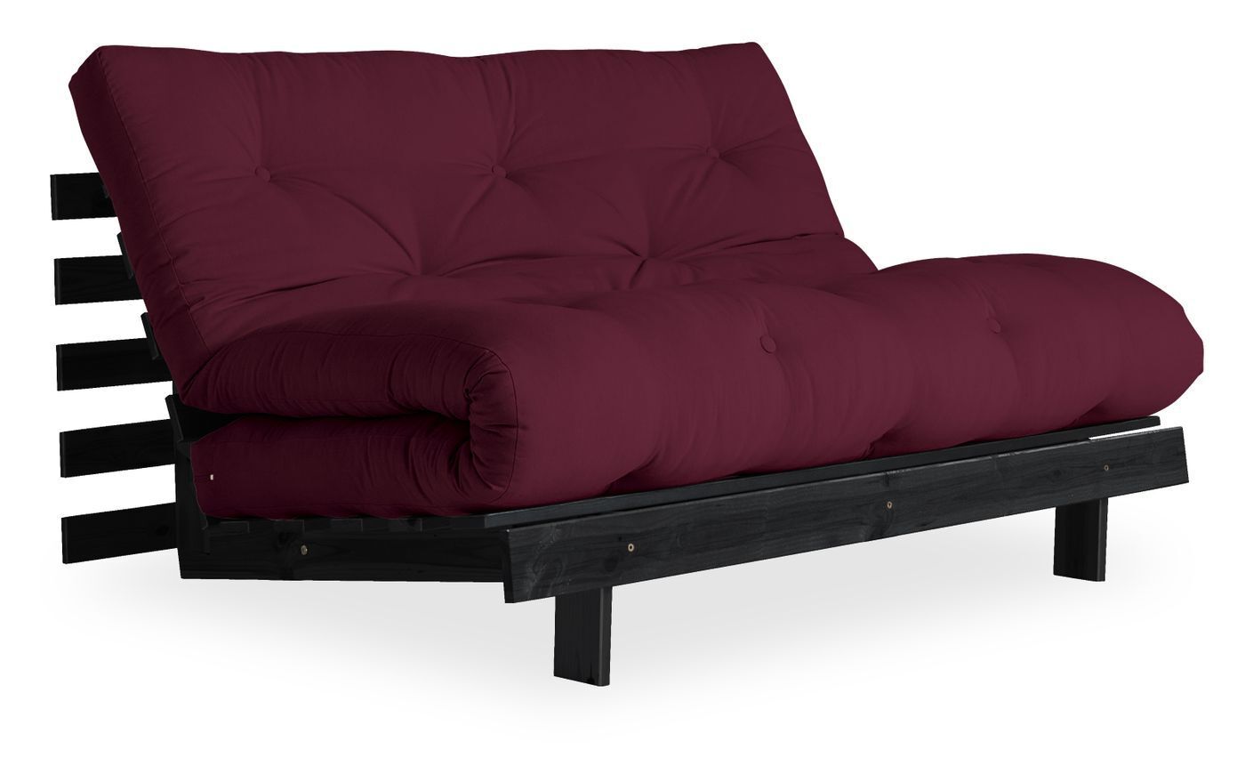 Karup Design Roots 140 Sovesofa, Bordeaux/Sort   Unoliving