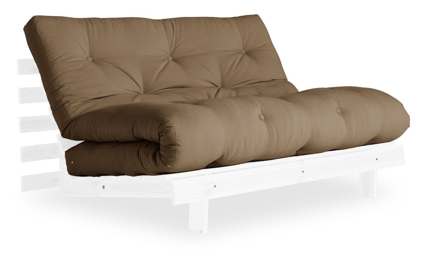 Karup Design Roots 140 Sovesofa, Mocca/Hvit   Unoliving