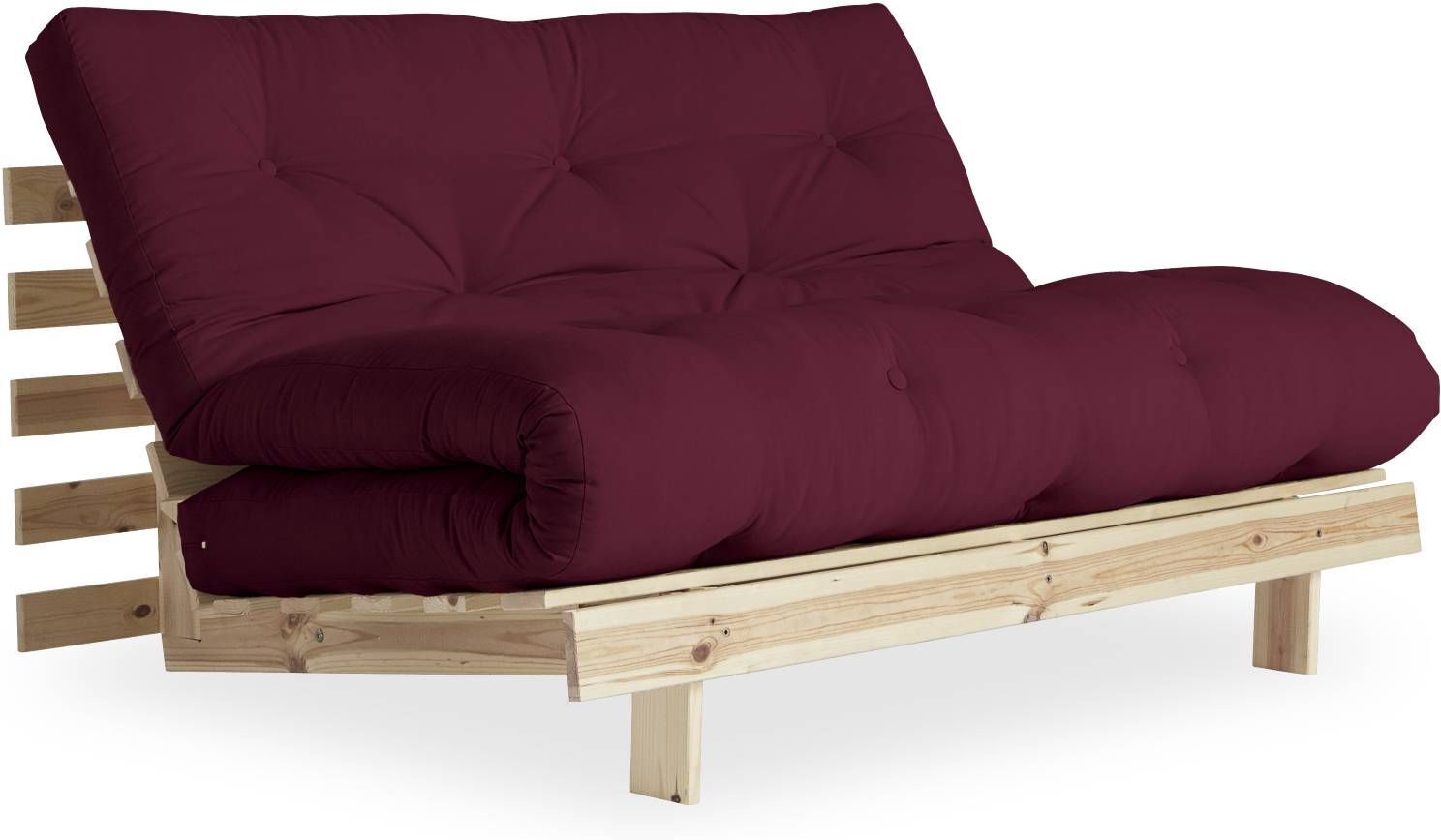 Karup Design Karup - Roots Sovesofa - 140 cm - Bordeaux/Raw   Unoliving