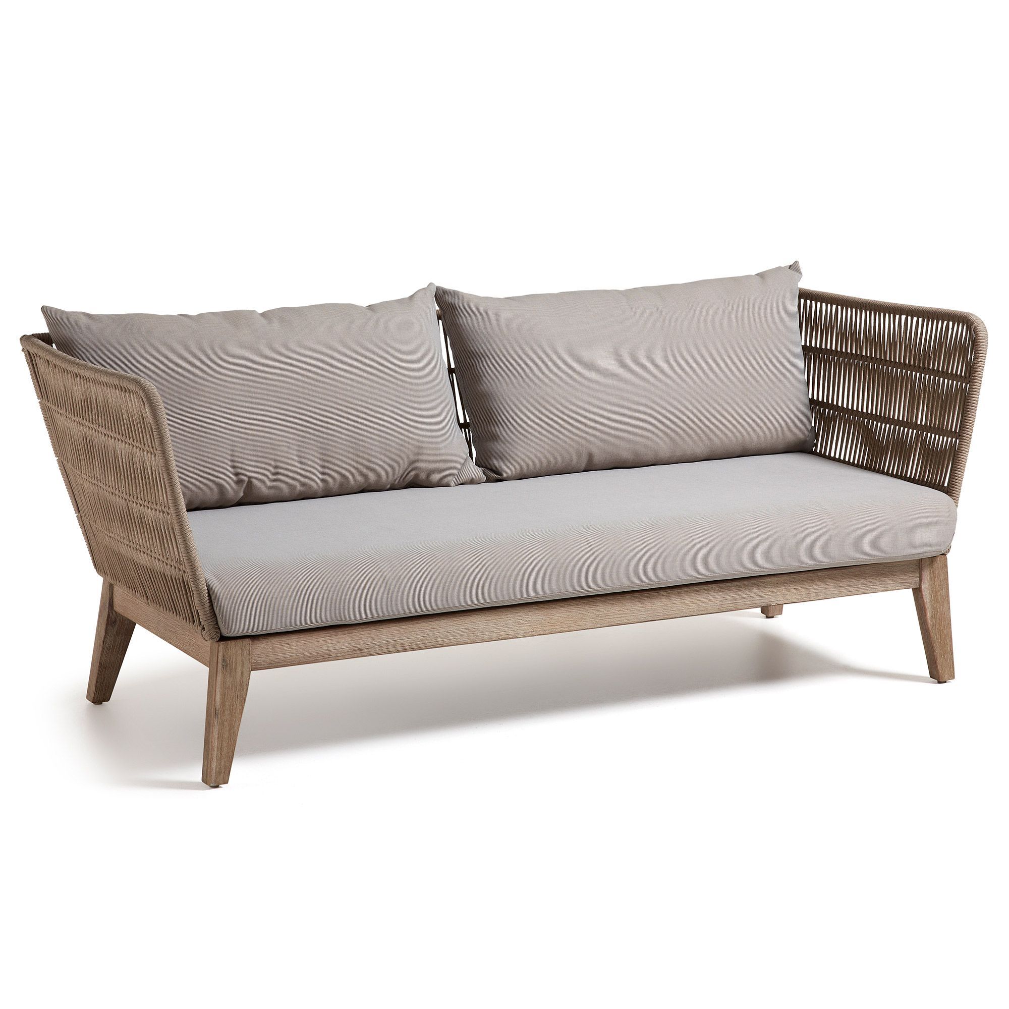 Kave Home - Bellano Loungesofa 3-pers. - Beige rep   Unoliving