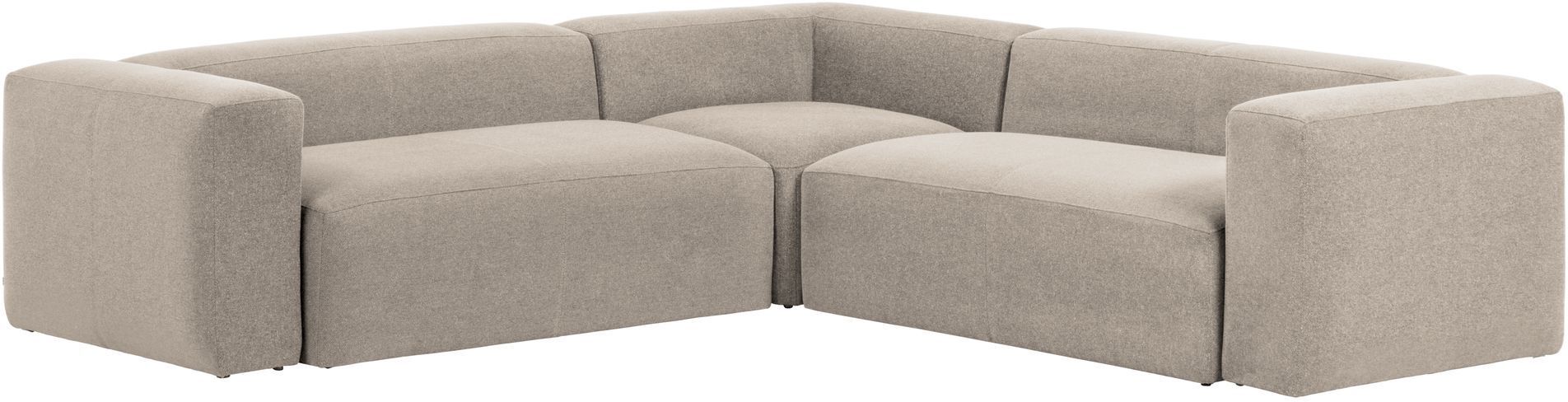 Kave Home Blok 4-pers. Hjørnesofa - Beige, 290x290   Unoliving