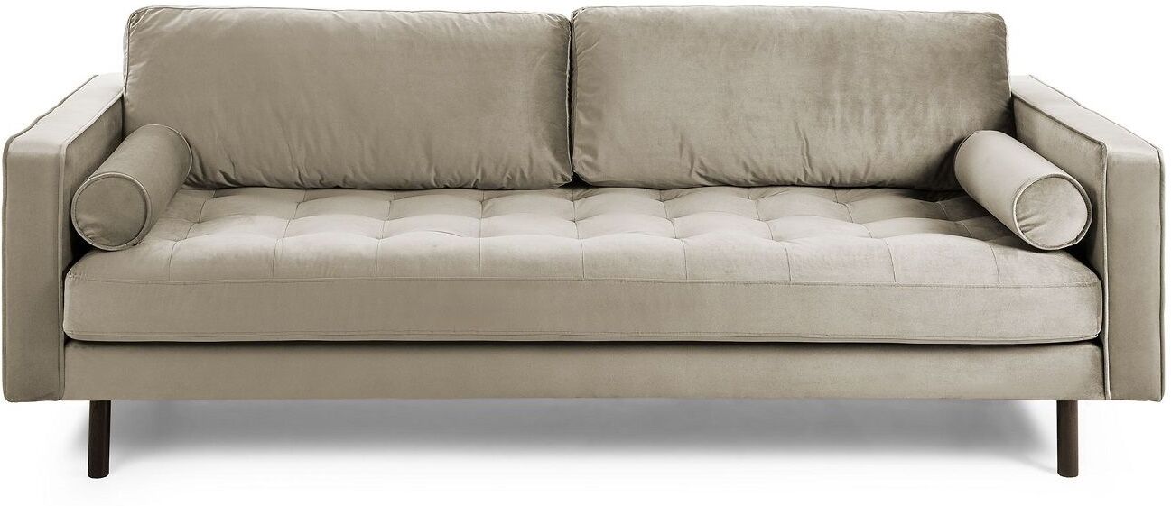 Kave Home Bogart 2-seter Sofa - Taupe Velur   Unoliving