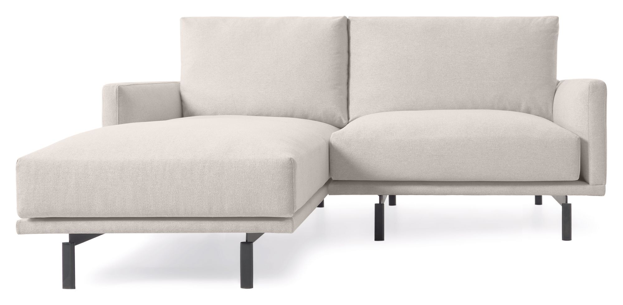 Kave Home Galene 3-pers. Sofa m. venstrevendt chaiselong, B194, Beige chenille   Unoliving