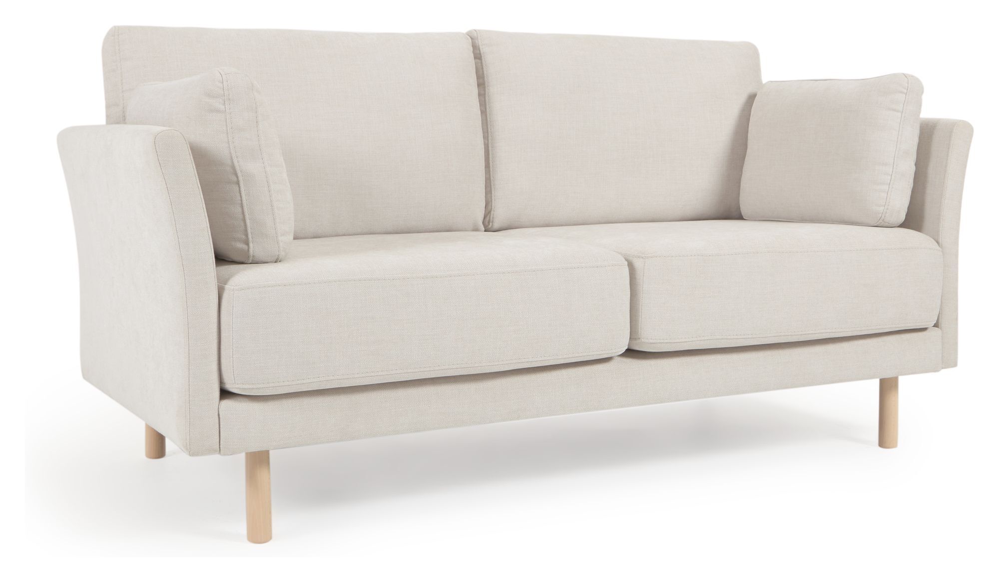 Kave Home Gilma 2-pers. Sofa, B170, Beige/Lys tre   Unoliving