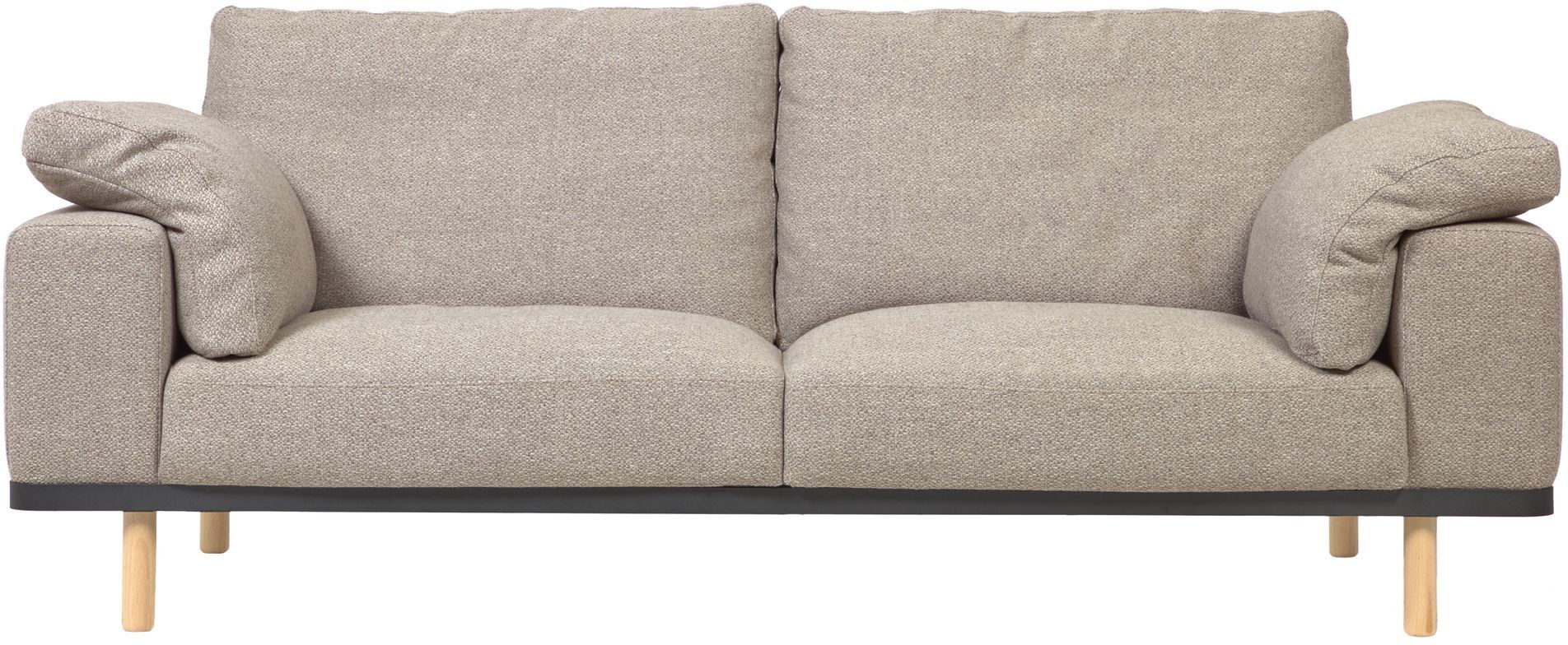 Kave Home Noa 3-pers. Sofa m. puter - Beige/Natur   Unoliving