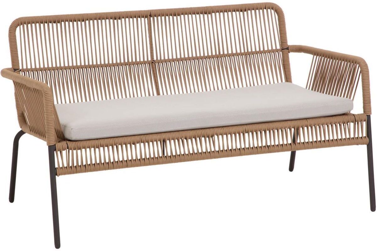 Kave Home Samanta Loungesofa - Beige/Sort   Unoliving