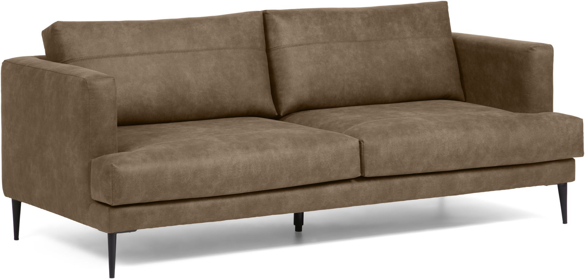 Kave Home Tanya 2-pers. Sofa - Mørkebrun   Unoliving