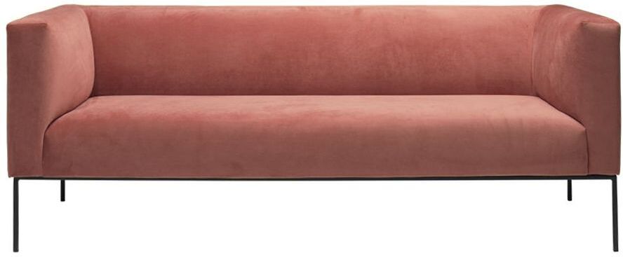 Troels Møbler Kaya 3-pers. Sofa - Brickred Fløyel   Unoliving