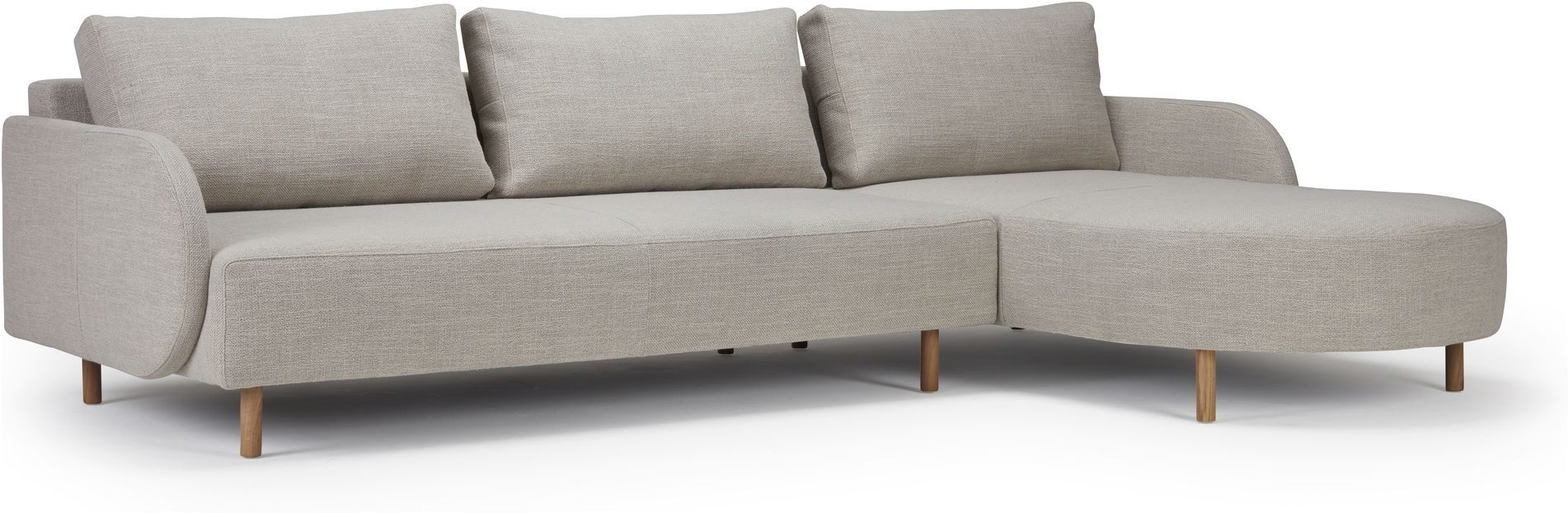 Kragelund Furniture Kragelund Askov 3P Sofa med sjeselong høyre, Offwhite   Unoliving