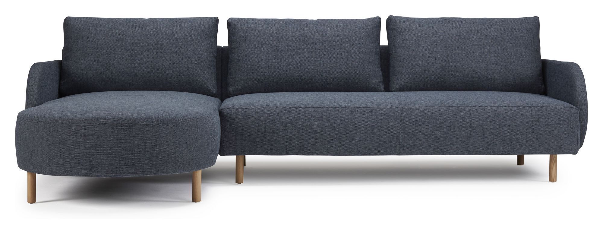 Kragelund Furniture Kragelund Askov 3P Sofa med sjeselong venstre, Blå   Unoliving