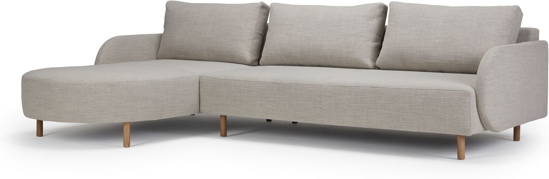 Kragelund Furniture Kragelund Askov 3P Sofa med sjeselong venstre, Offwhite   Unoliving