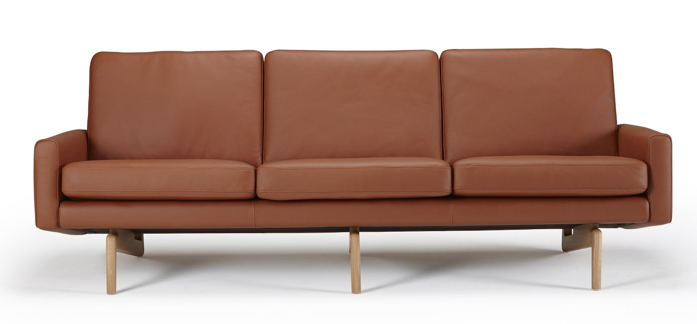Kragelund Furniture Kragelund Egsmark 3-seter sofa, Cognac Lær   Unoliving