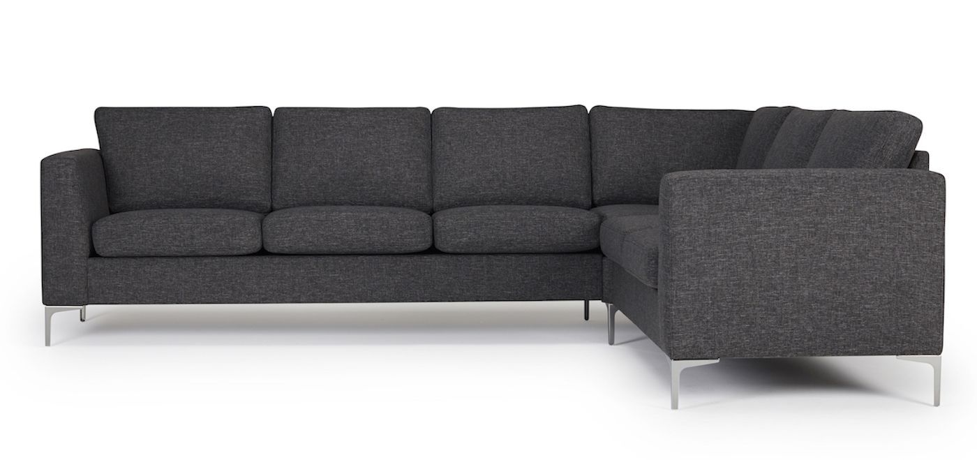 Kragelund Furniture Kragelund Shea Hjørnesofa høyre, Grå Stoff   Unoliving