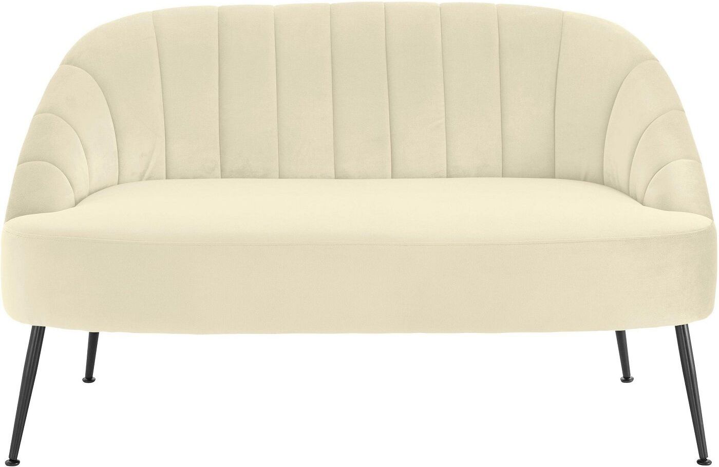 Loft24 Quinn Loungesofa - Cremehvid Velour   Unoliving