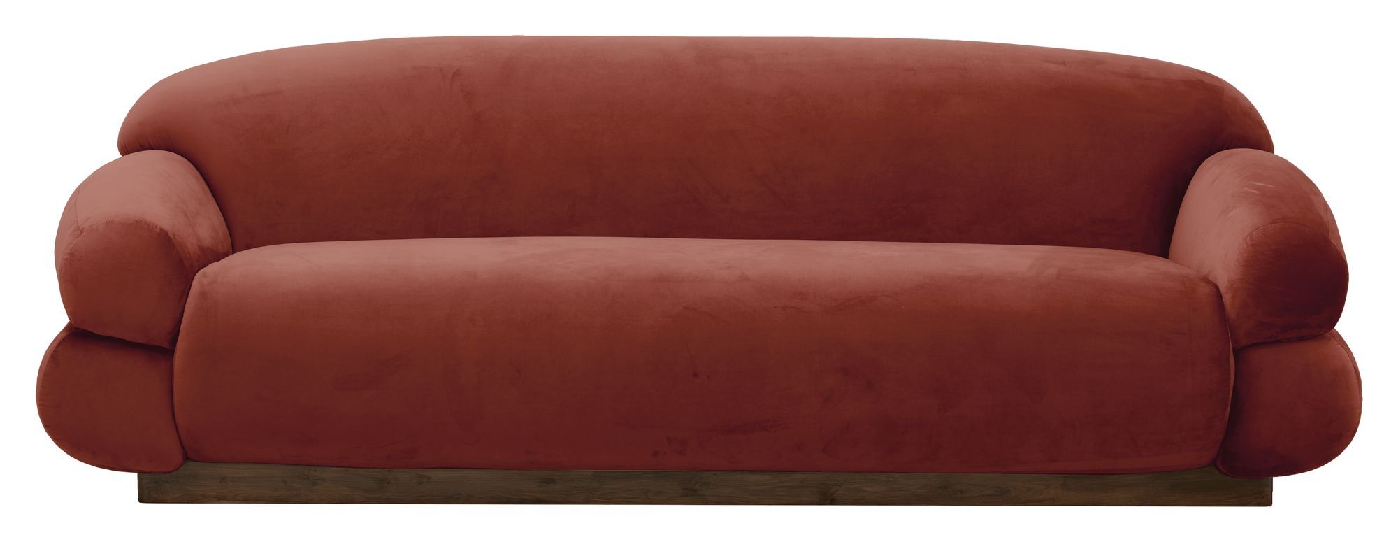 Nordal SOF 2-pers. Sofa - Rustrød Velour   Unoliving