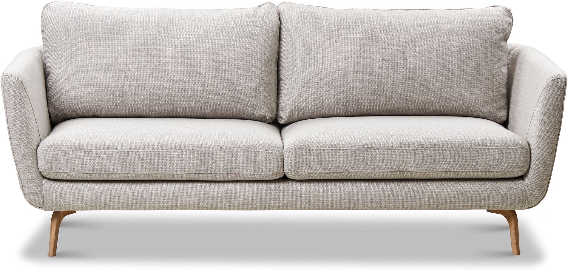 Bovento Odense 3-pers. Sofa, Lysgrå/beige stoff   Unoliving