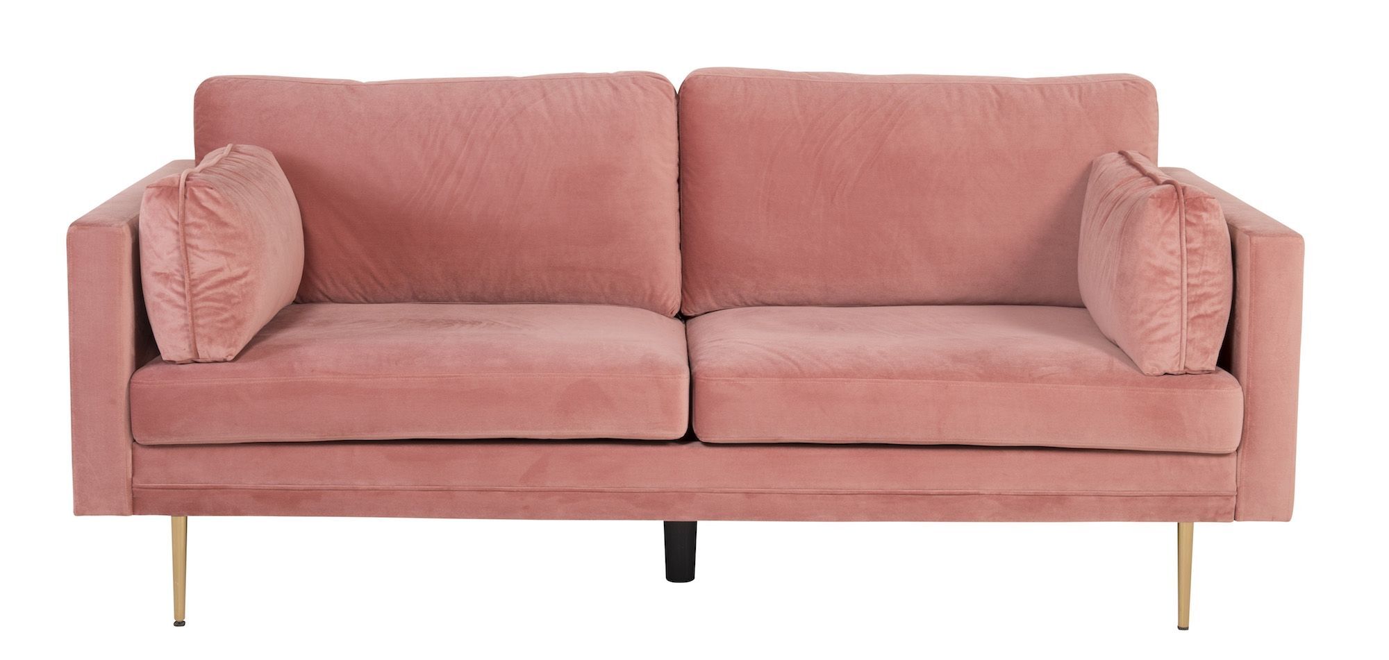 Venture Design Boom 3-seter sofa, Dusty pink Velur   Unoliving