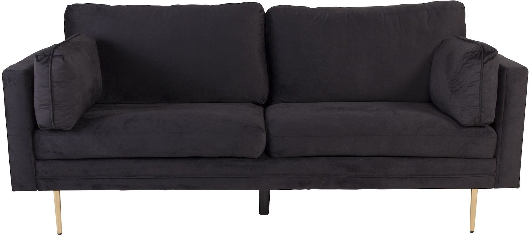 Venture Design Boom 3-seter sofa, Sort Velur   Unoliving