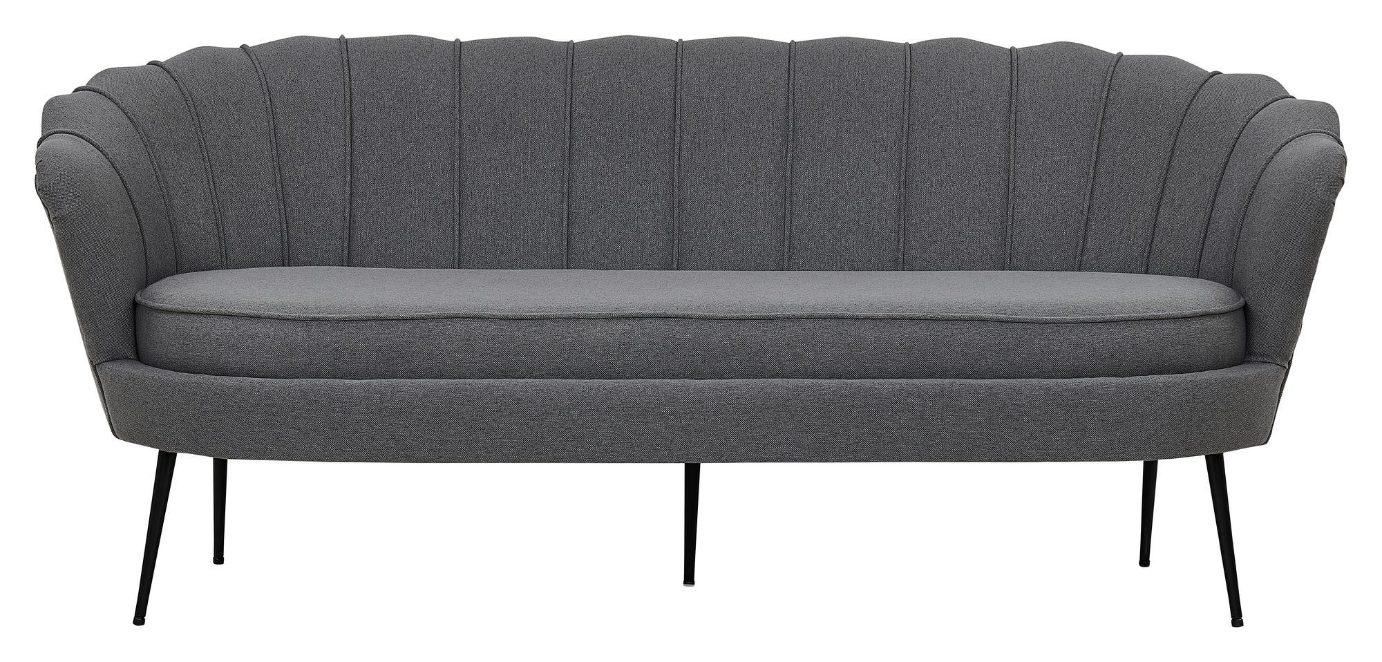 Venture Design Calais 3-pers. Sofa, Grå Stoff m. Svarte ben   Unoliving