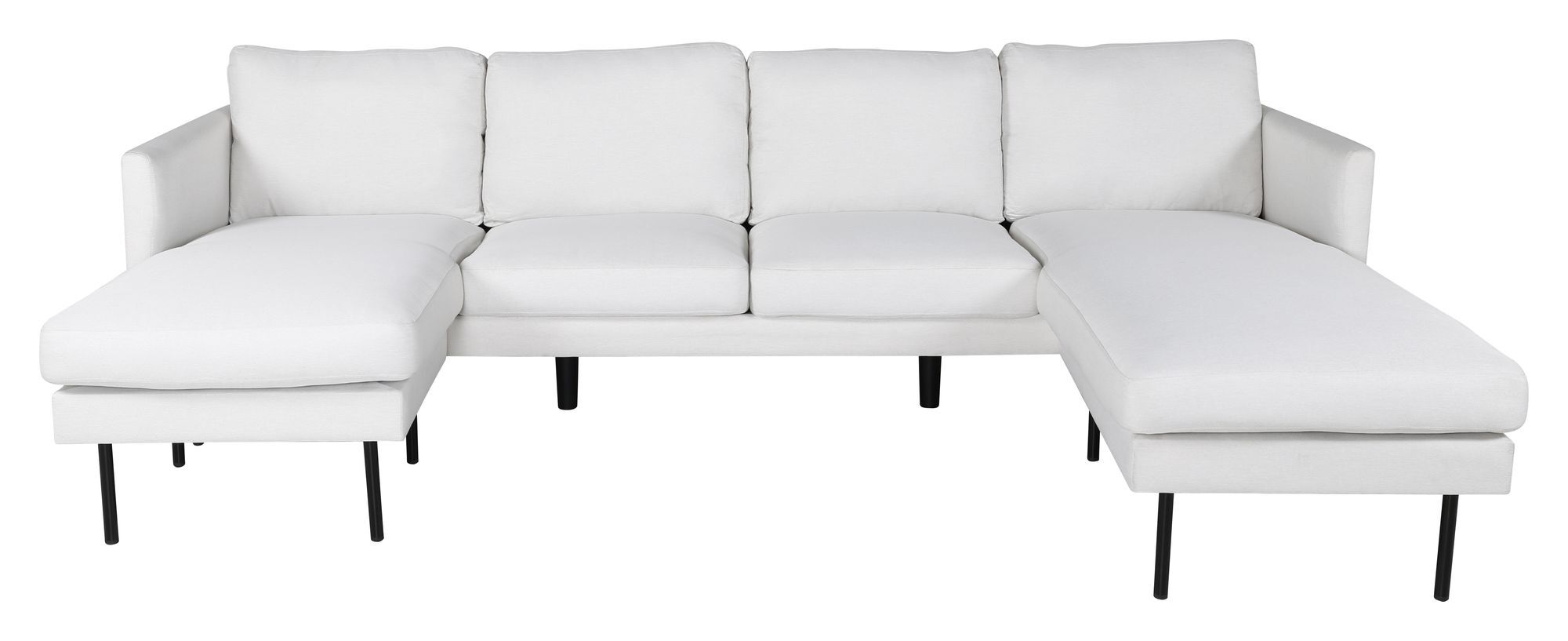 Venture Design Zoom U-Sofa, Offwhite Stoff   Unoliving