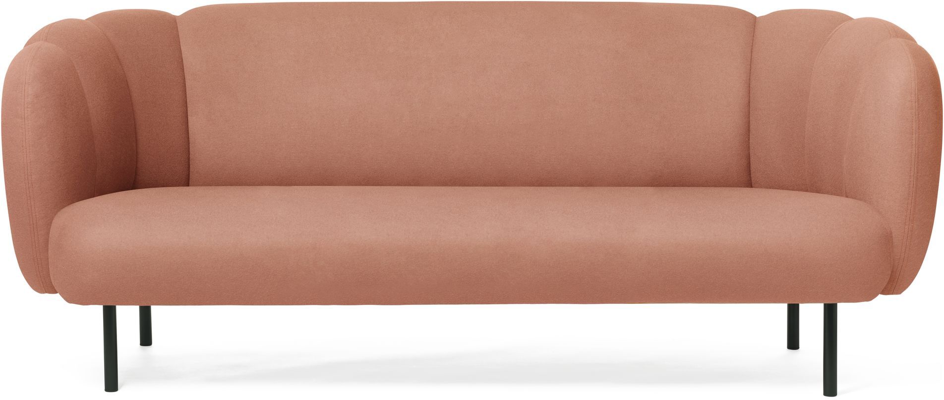 Warm Nordic CAPE stitch 3-pers. Sofa, Blush   Unoliving