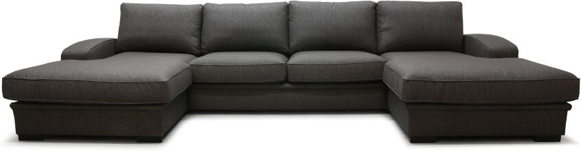 SparMax Grimstad D4d U-Sofa Med Sjeselong - Brun