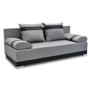 Bird Meble Kanapa Orlean Plus C03 - Elegancka I Funkcjonalna Sofa Wersalka Szaro-Czarna