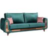 ARKOS Sofa Skandynawska Maja Zielony/drewno