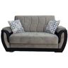 ARKOS Sofa Dwuosobowa Rozkładana Scotty Ii Szary/czarny