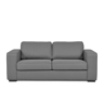 konsimo Sofa z funkcją spania codziennego z materacem szara BINTU