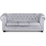 konsimo Sofa chesterfield jasnoszara PARUS