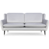 konsimo Sofa glamour welurowa jasnoszara AFOS