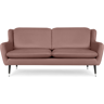 konsimo Sofa glamour welurowa różowa AFOS