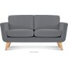 konsimo Szara skandynawska sofa 2 osobowa TAGIO