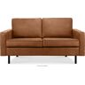 konsimo Sofa loftowa 2 osobowa cognac INVIA