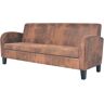 Elior Trzyosobowa sofa Mayor 3X - brązowa