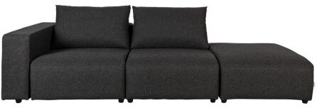 BM Housing Outdoor Sofa Breeze 3 osobowa Antracytowa lewa