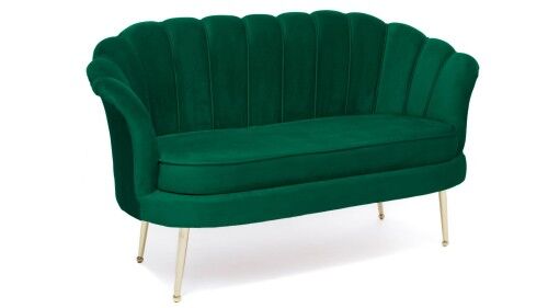 EMWOmeble Sofa muszelka zielona ▪️ Glamour ▪️ ELIF ▪️ Welur #20