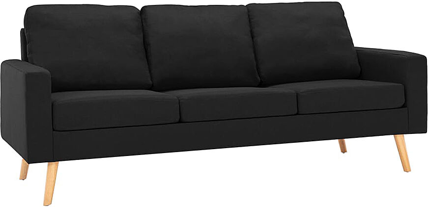 Elior 3-osobowa czarna sofa - Eroa 3Q