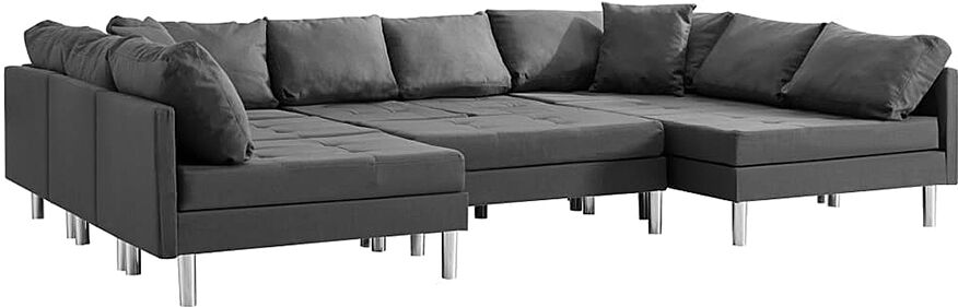 Elior Sofa modułowa z ciemnoszarej tkaniny - Astoa